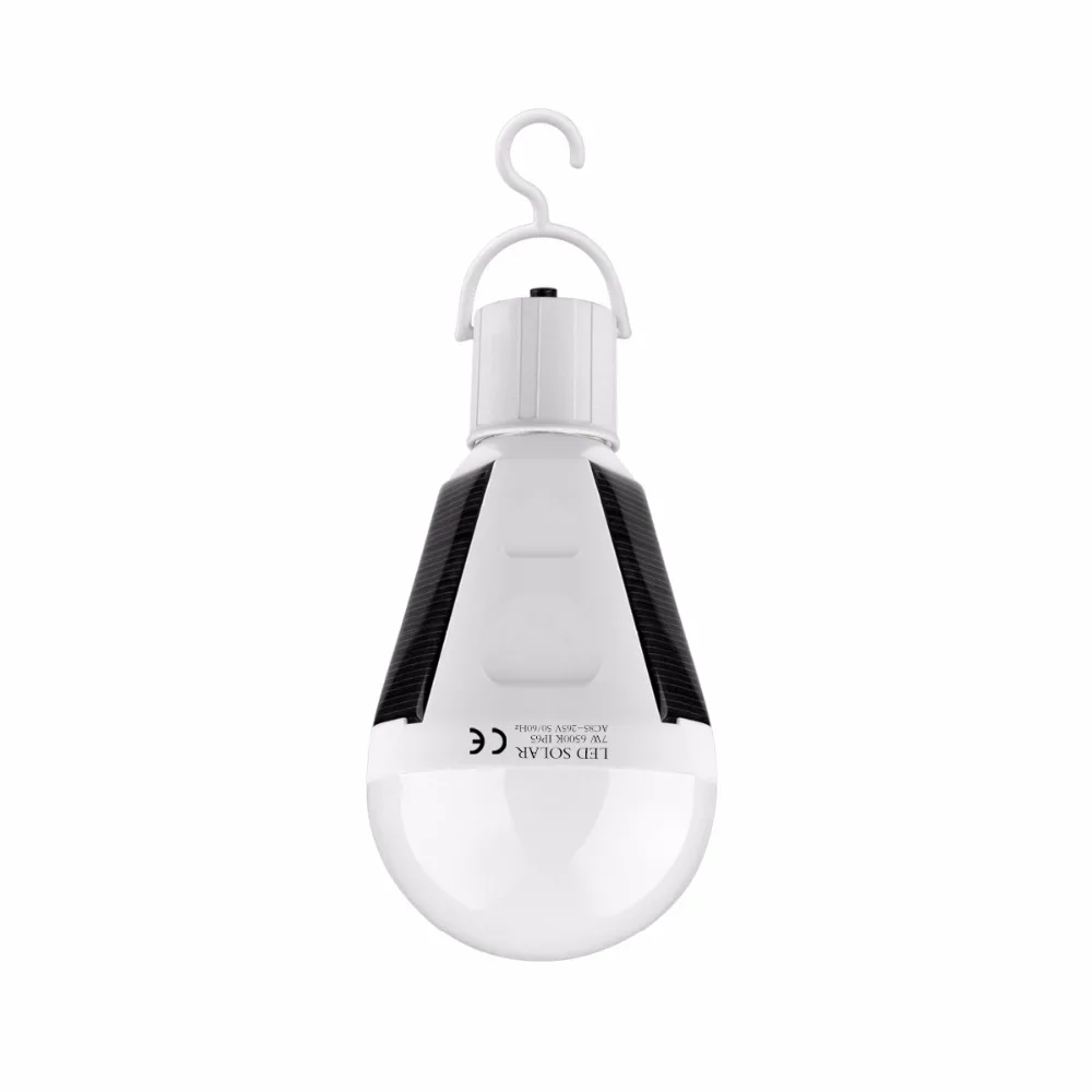 

LED Emergency Bulb Internal 18650 battery E27 7W 12W AC85-265V Outdoor Camping Tent Fishing lamp Solar Power Light Waterproof