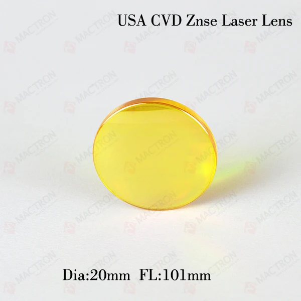 

USA Optical Plano Convex CVD ZnSe CO2 Laser Focus Lens 20mm FL101mm
