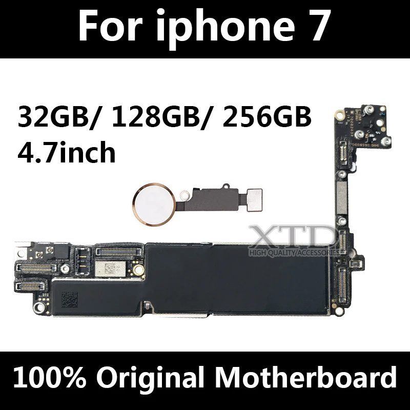 Оригинальная материнская плата для iphone 7 разблокированная телефона с сенсорным