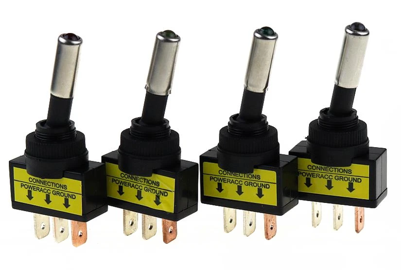 

12V 20A Car LED Light Toggle Switch 3 Pin SPST ON/OFF Rocker 62*26*12mm