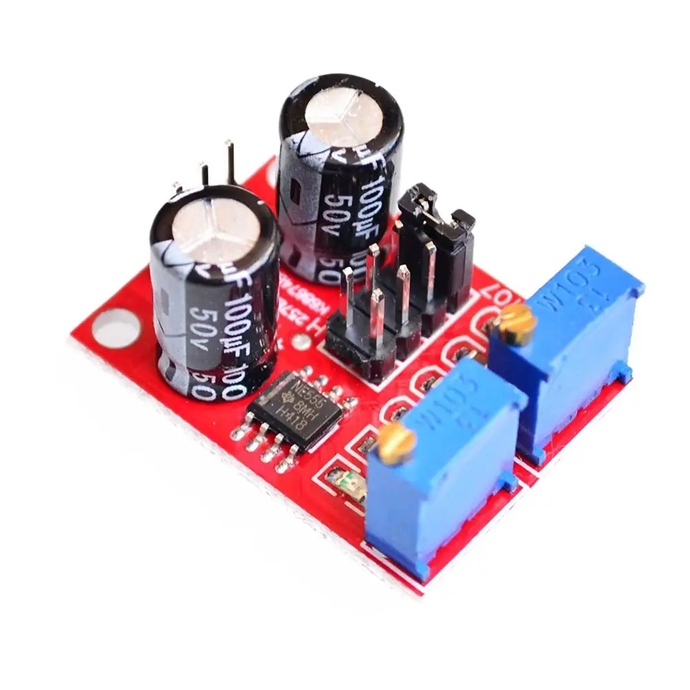 

NE555 Pulse Frequency Duty Cycle Adjustable Module Square Wave Signal Generator 10kHz -200kHz
