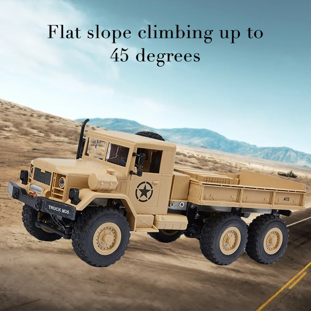 

Military Truck Remote Control Model M35A2 1:12 Six-wheel Drive Climbing Off-Road Remote Control Truck Toy For Children's Gifts