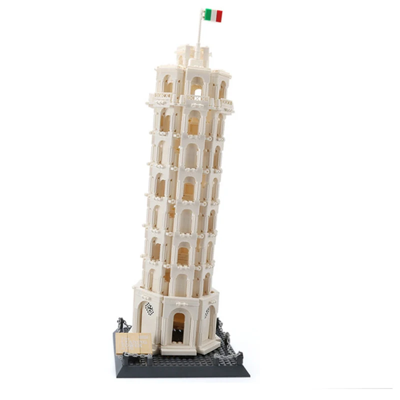 

1392pcs Building Blocks Toy Compatible legoingly Building Series Leaning Tower of Pisa Bricks Building Model Birthday