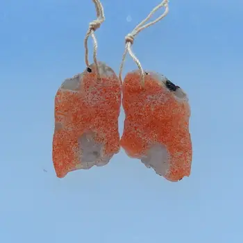 

Natural Sun Stone Earrings,Fashion Earring Jewelry,28x17x3mm,5g