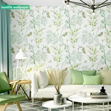 Деревенский стиль зеленый цветочный узор обои Свадьба комната спальня гостиная детская комната ТВ диван фон обои