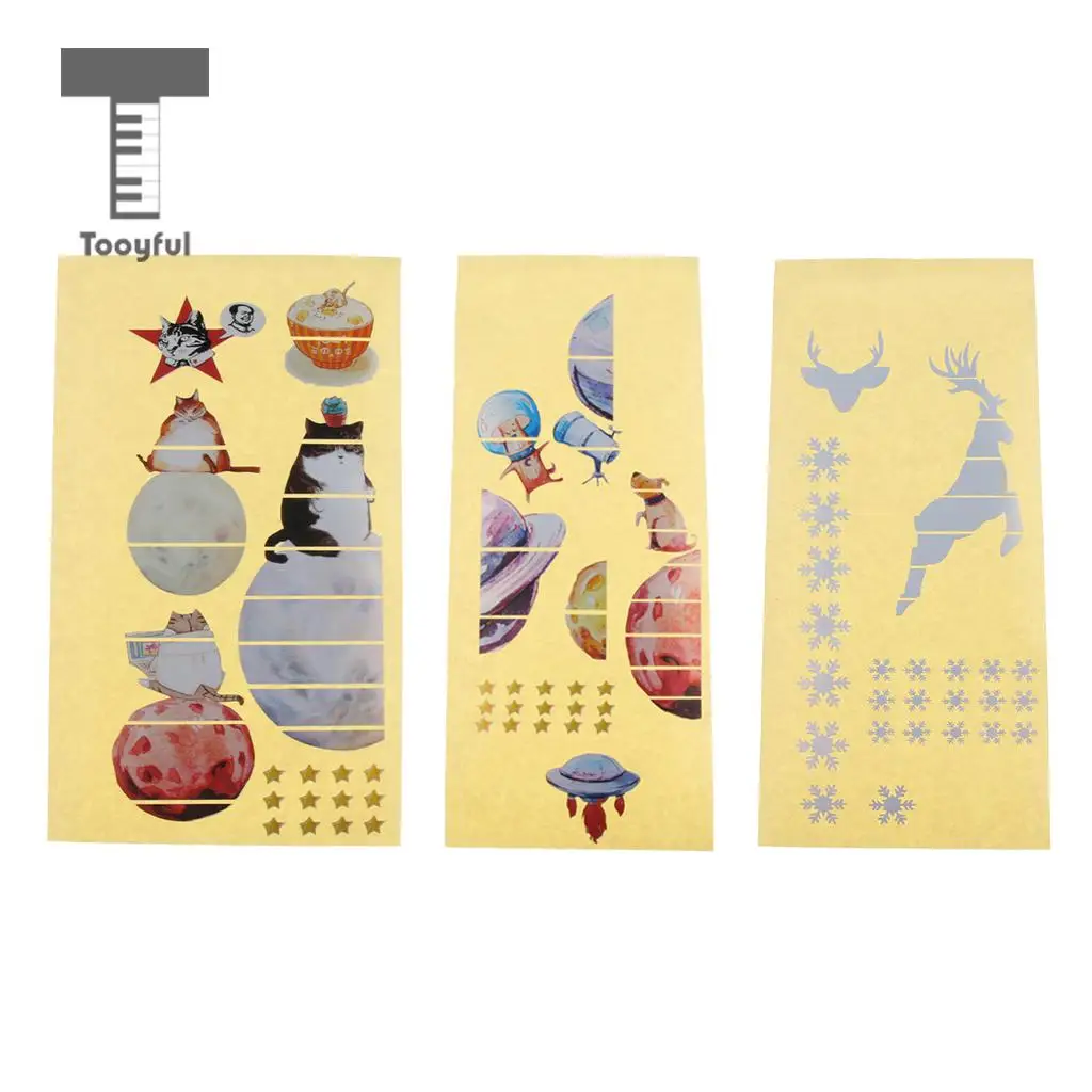 Tooyful Novelty DIY Guitars Fretboard Fingerboard Label Decals Sticker Musical Instrument Accessory