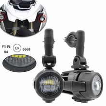 1 Set Per BMW F800GS Moto Ausiliaria A LED Della Luce di Nebbia Assemblie di Guida Lampada 40 W Del Faro Universale Per BMW R1200GS /ADV