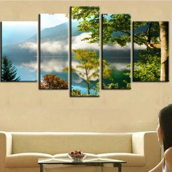 

5pcs,diy full square diamond painting cross stitch tree 5d diamond embroidery landscape wall stickers mosaic home decoration