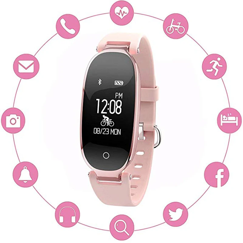 Fitness Tracker Smart Watch Heart Rate Monitor Waterproof Smart Bracelet Health Sleep Activity Tracker Pedometer For Android iOS Fitness Tracker Smart Watch Heart Rate Monitor Waterproof Smart Bracelet Health Sleep Activity Tracker Pedometer For Android iOS