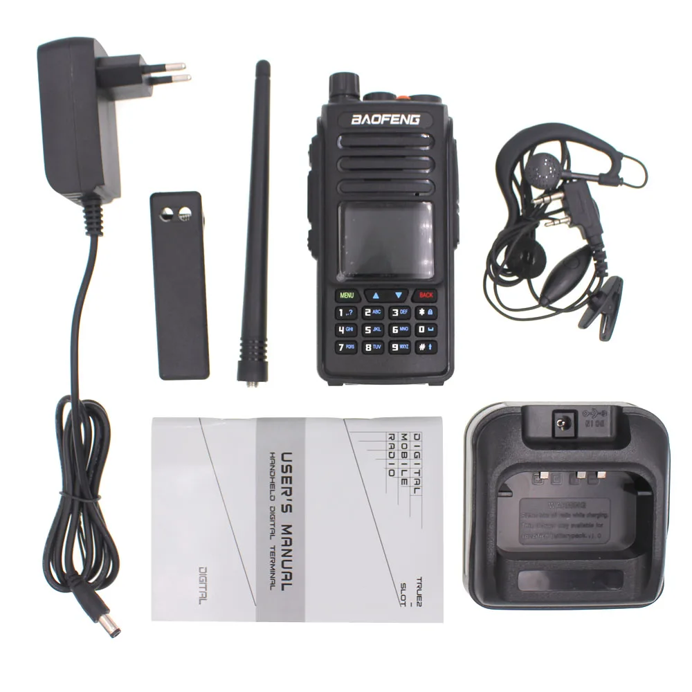 2019 Baofeng DMR DM-1702 GPS Walkie Talkie VHF UHF 136-174 & 400-470MHz Dual Band Dual Time Slot Tier 1&2 Digital Radio DM1702 2019 Baofeng DMR DM-1702 GPS Walkie Talkie VHF UHF 136-174 & 400-470MHz Dual Band Dual Time Slot Tier 1&2 Digital Radio DM1702