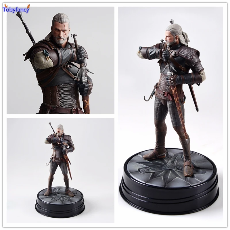 

The Witcher 3 Figure Wild Hunt Geralt Figure Toys Dark Horse Deluxe The Witcher PVC Game Figure Collection Model Toy Gift