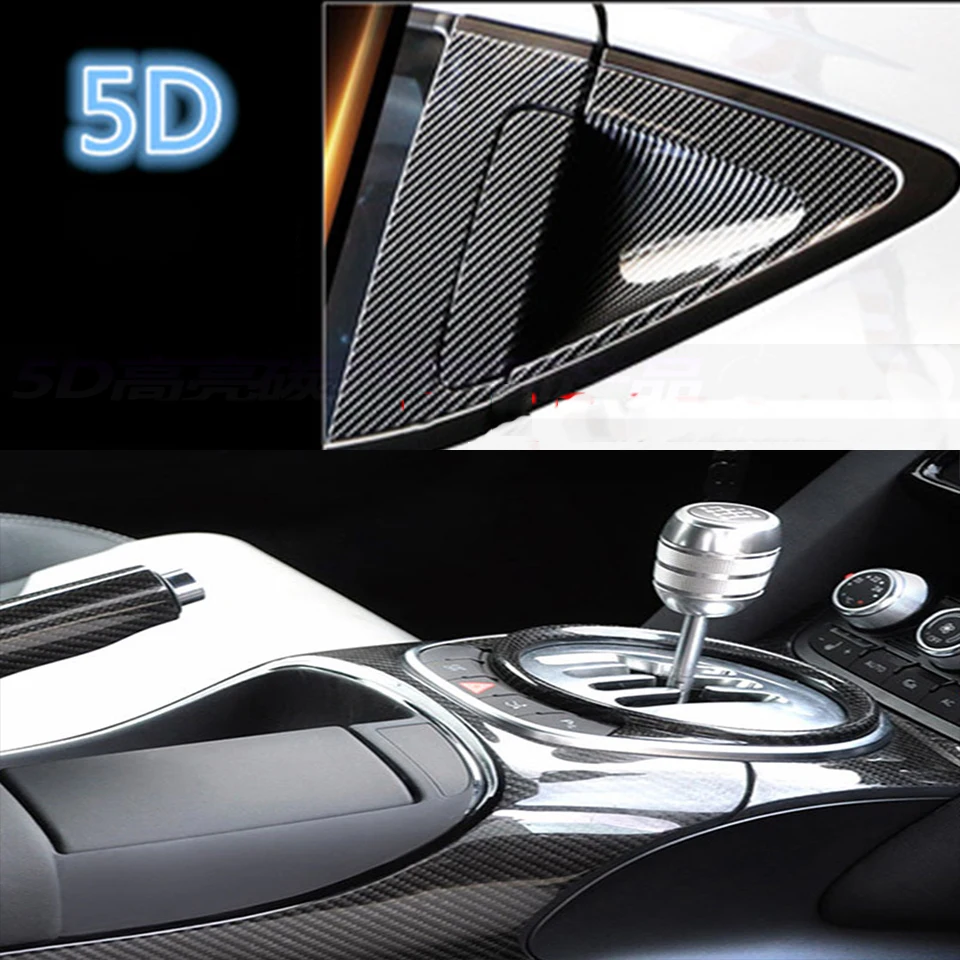 Car-Styling 5D Carbon Fiber Car Sticker For BMW E90 F30 F10 m3 Audi A3 A6 C5 C6 Opel Insignia Ssangyong kyron rexton Accessories