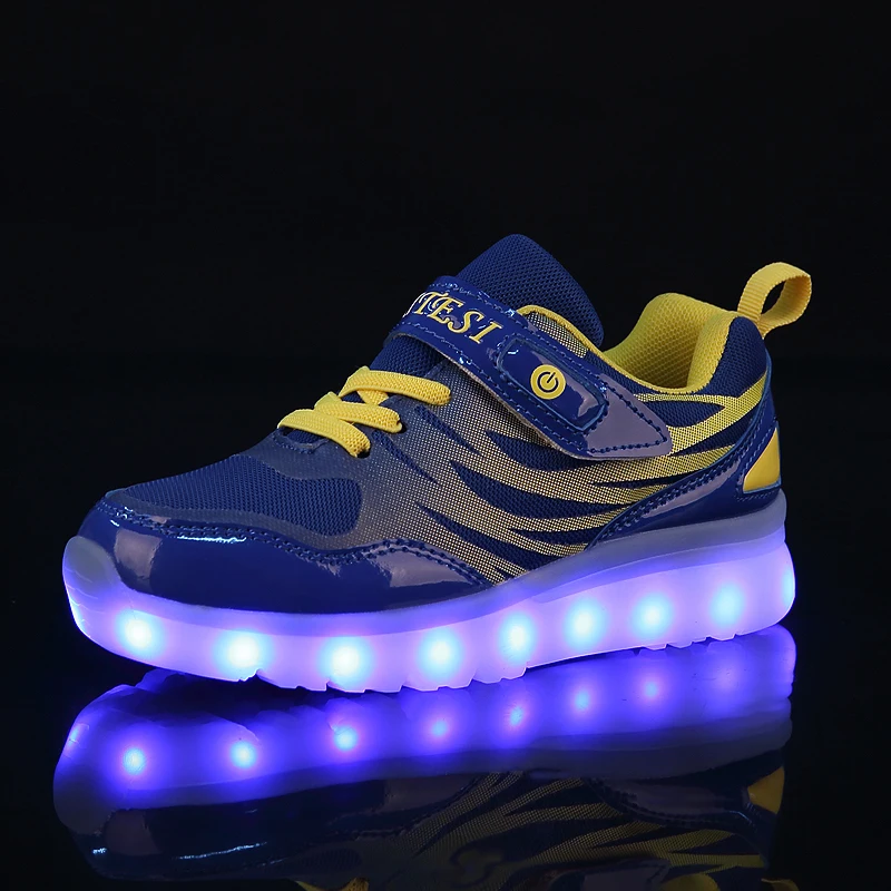 25-37 Size USB New Charging Basket Led Children Shoes With Light Up Kids Casual Boys&Girls Luminous Sneakers Glowing Shoe enfant цена 25-37 Size USB New Charging Basket Led Children Shoes With Light Up Kids Casual Boys&Girls Luminous Sneakers Glowing Shoe enfant цены онлайн
