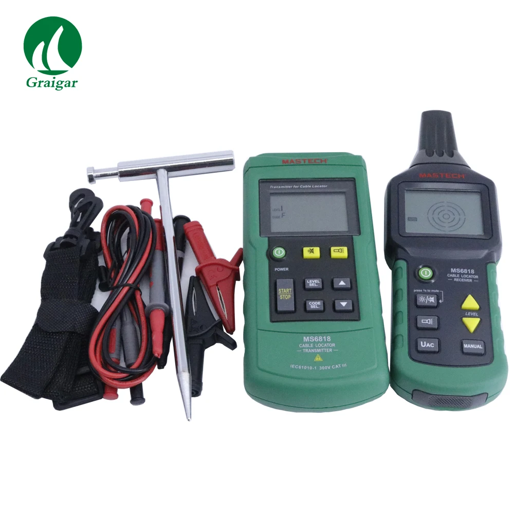 

Mastech MS6818 ADVANCED WIRE TRACKER Cable Metal Pipe Locator Detector Tester