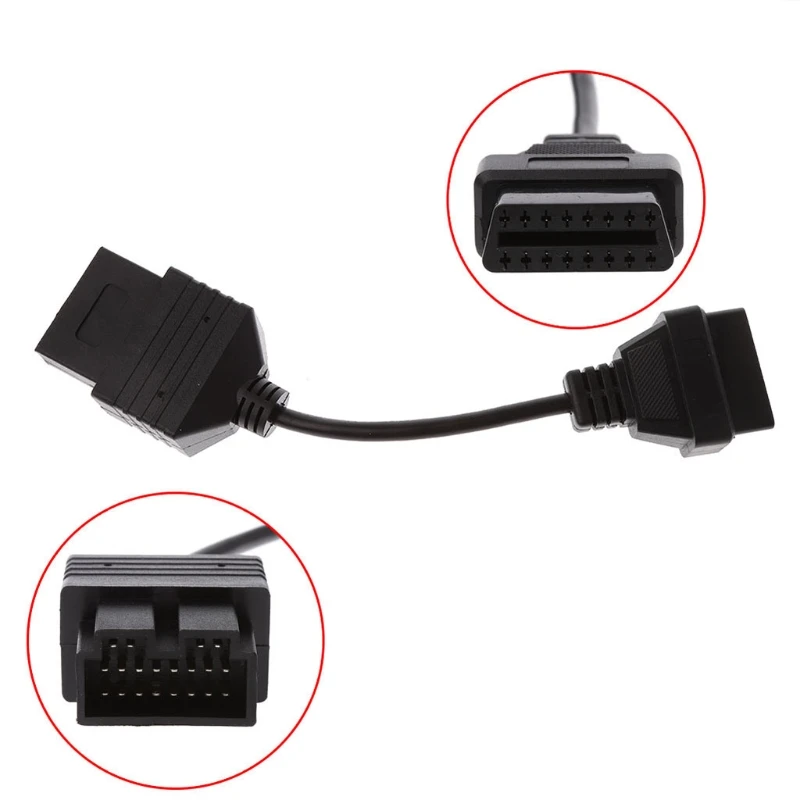 

Car Kit 20Pin Male To 16Pin Female OBD2 Diagnostic Connector Adapter Cable For Kia Diagnostic Tools Pro Auto Repairment
