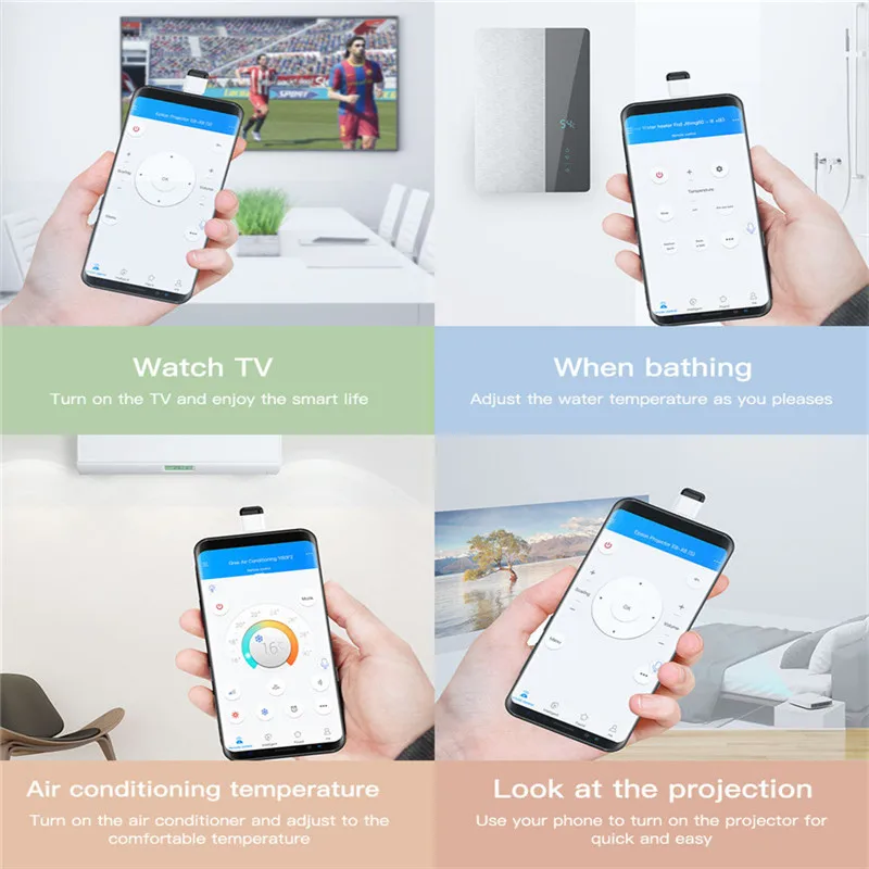 TV/Air Conditioner Phone Smart APP Wireless Infrared Device Remote Control Voice Universal Remote Controller For Type C USB TV/Air Conditioner Phone Smart APP Wireless Infrared Device Remote Control Voice Universal Remote Controller For Type C USB