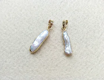 

10pcs Natural Pearl charms,Druzy pearl Beads pendant For DIY Making Bracelet necklace Jewelry Findings PD539