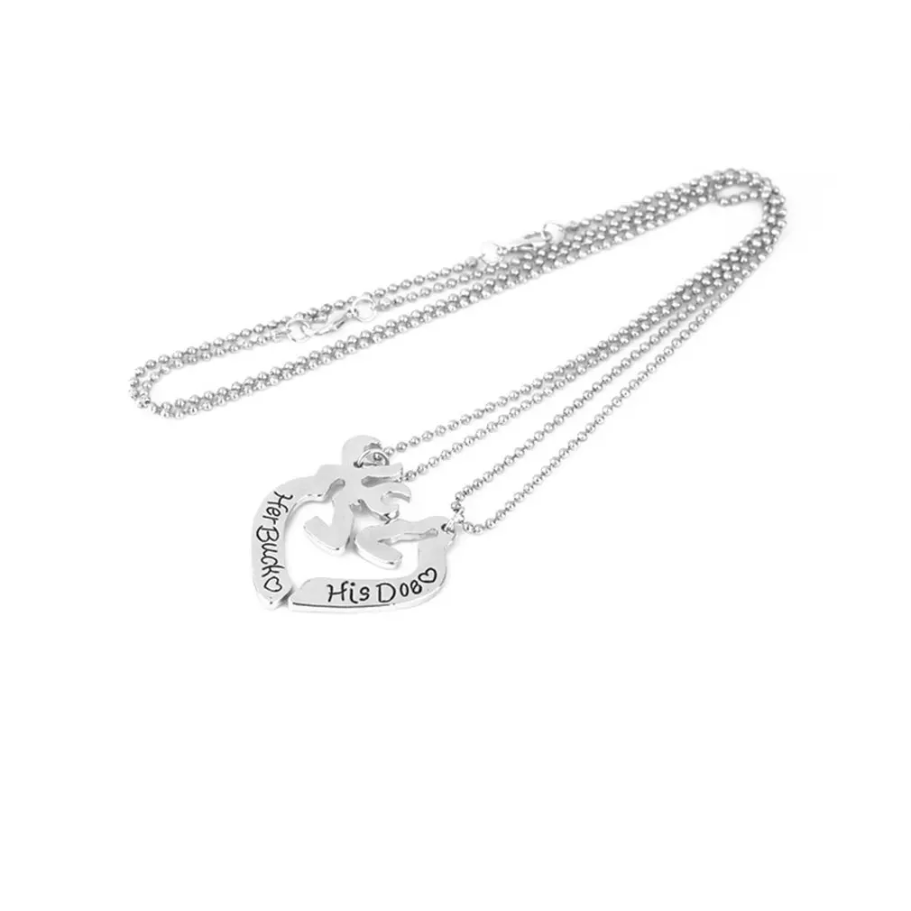 Women Fashinable Heart Deer Stylish Necklace Elegant Shiny Pendant Chain For Daily Wear | Украшения и аксессуары