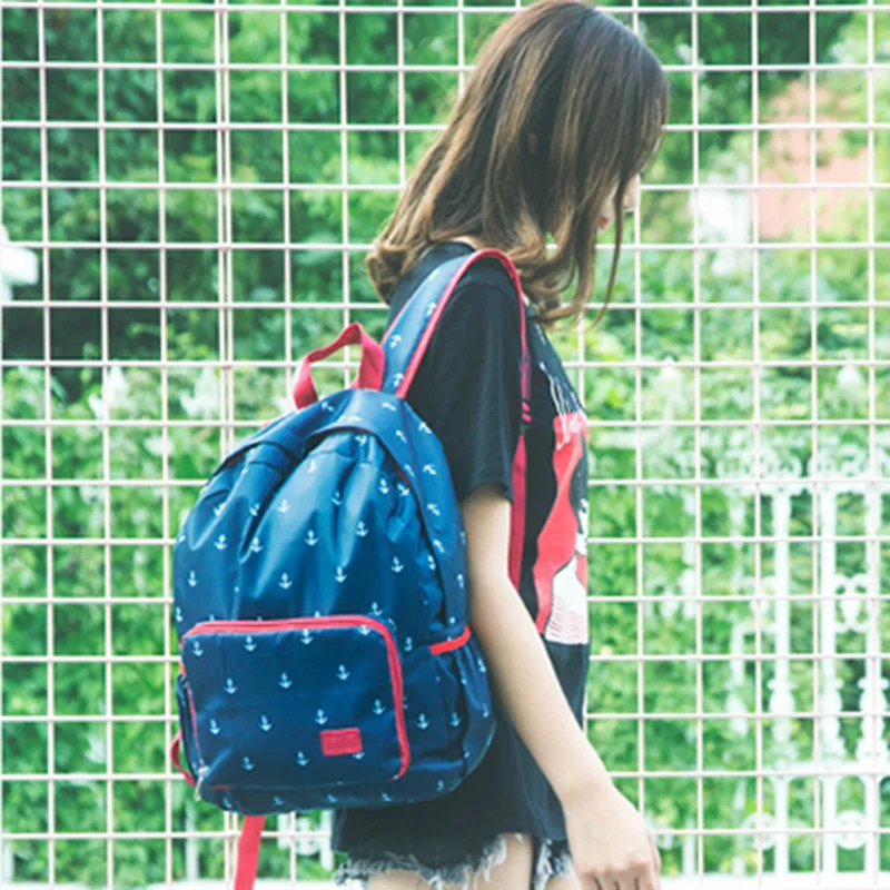 

Folding Travel Backpacks Dots Bag For Teenagers Girls High Quality Female Backpack Sets Backpacks Nylon Waterproof School Bags