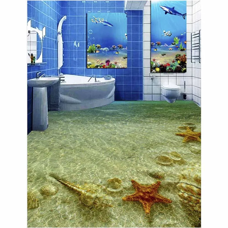 Пользовательские фото этаж 3D обои современный Книги по искусству Mural 3d ПВХ