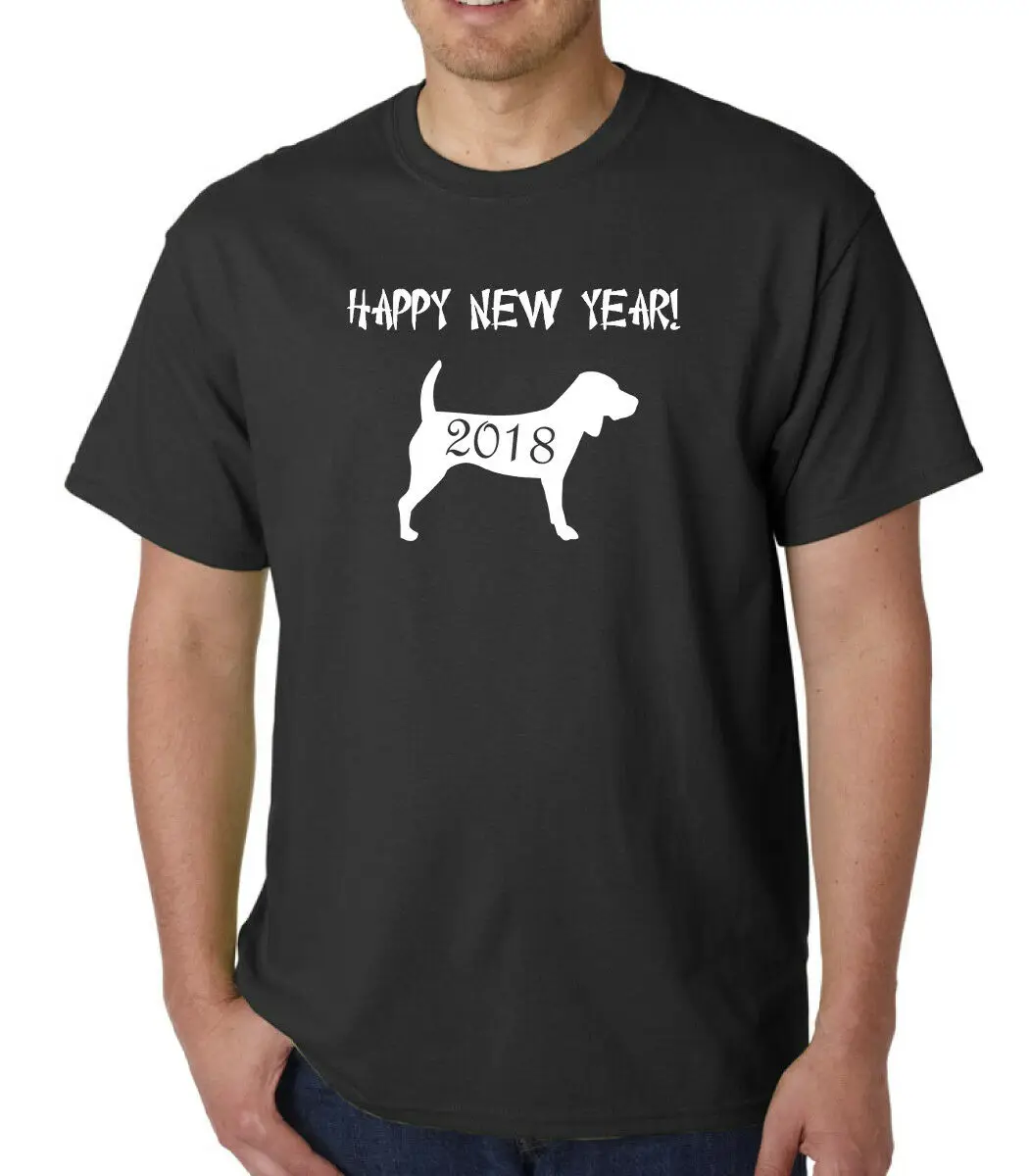 Chinese Zodiac New Year 2018 #3 T Shirt Of The Dog Happy Tee2019 fashionable Brand 100%cotton Printed Round N | Мужская одежда