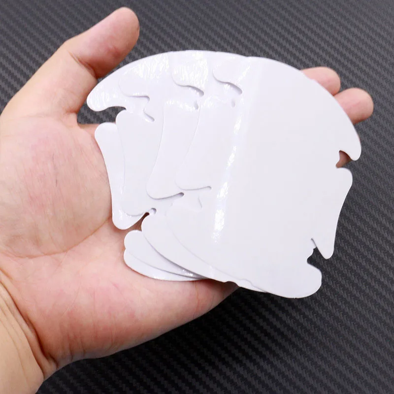 4pcs/set Invisible Clear Car Door Handle Paint Scratch Protector Guard Film Sheet