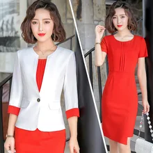 IZICFLY стиль деловая офисная одежда для женщин костюмы с платьем элегантный garnitur damski деловой Блейзер платье комплект размера плюс 4XL