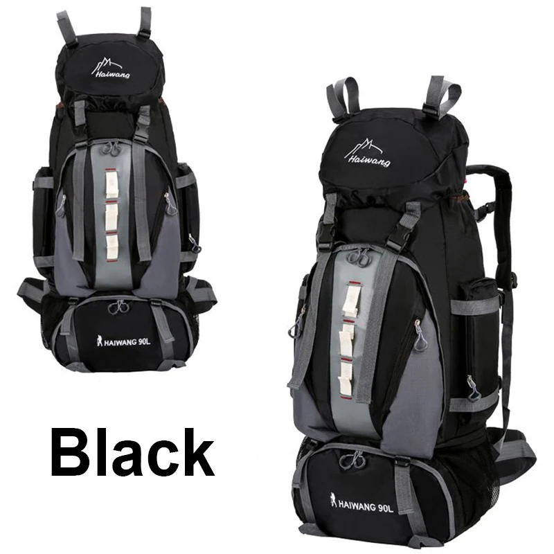 

90L Nylon Waterproof Backpack Bag Outdoor High Quality Travel Backpack Men Women Camping Mountaineering Hiking Backpacks
