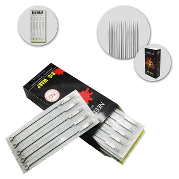 

Disposable Sterilized BIGWASP Premium Quality Tattoo Needles 9 Round Liner (9RL)--50pcs/box Wholesale