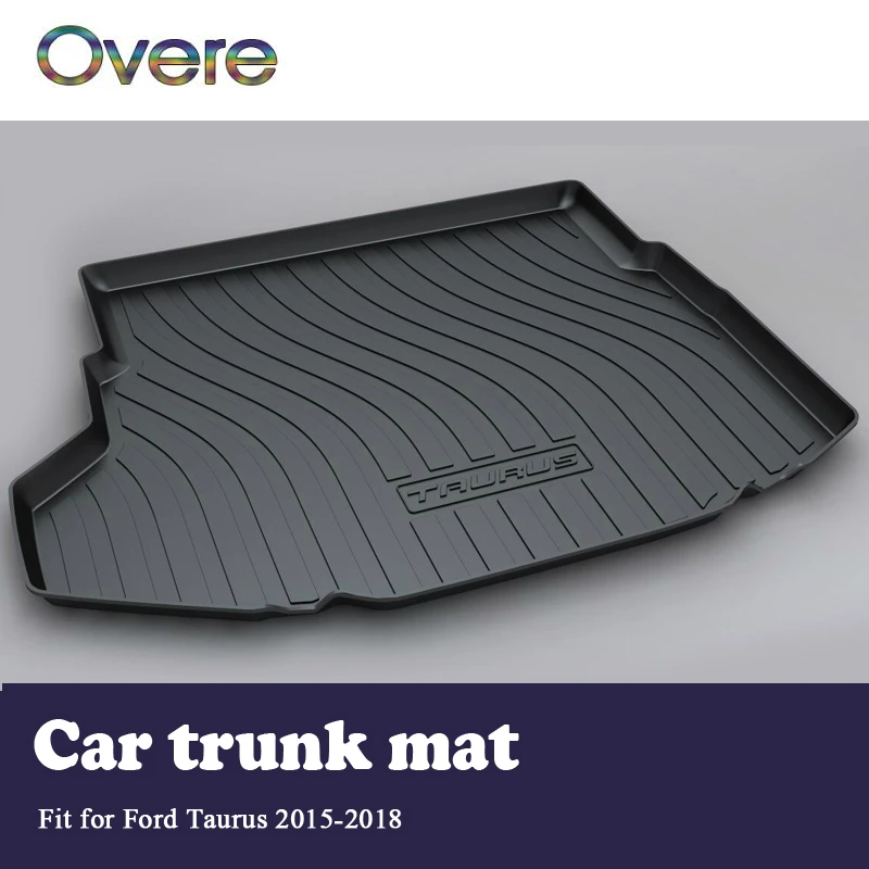 

Overe 1Set Car Cargo rear trunk mat For Ford Taurus 2015 2016 2017 2018 Styling Boot Liner Tray Waterproof Anti-slip accessories