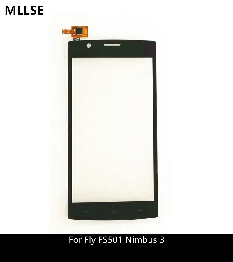 Сенсорный экран для Fly FS501 Nimbus 3 FS 501 сенсорный экран дигитайзер запасная Передняя стеклянная панель+ наклейка 3M