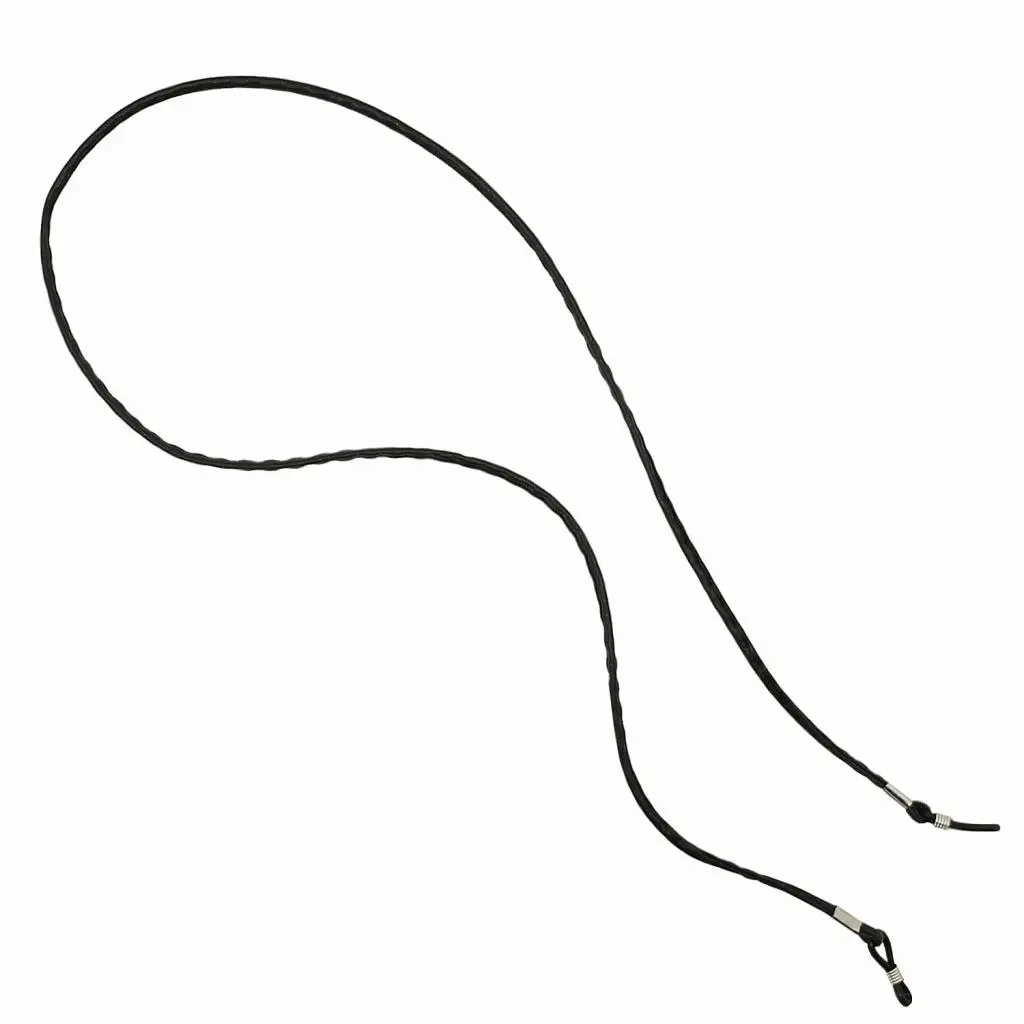 PU Leahter Black Spectacles Eyeglasses Chain Neck Cord Black for Sport Safety Neck Glasses Sunglasses