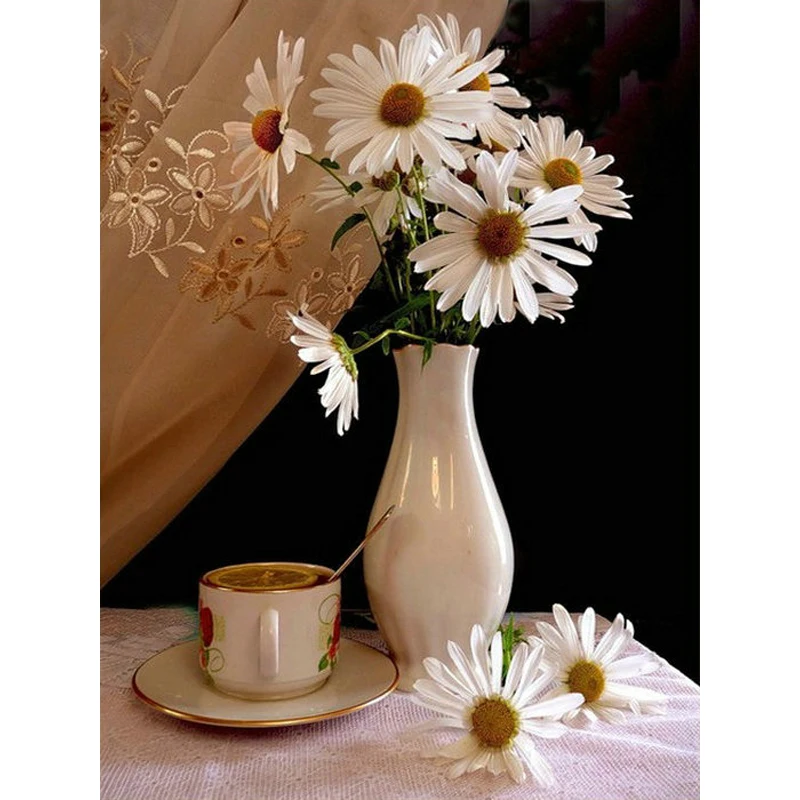 Aliexpress.com : Buy YIKEE diamond painting Feverfew,diamant painting