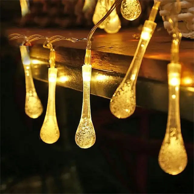 20Pcs Merry Christmas LED Lamps drops Lights for Party New Year Decor