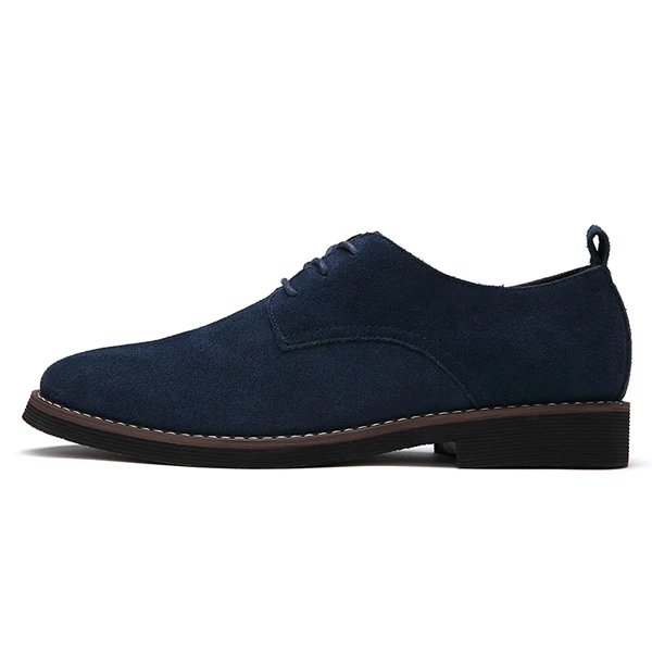 YWEEN/Новинка; мужская повседневная обувь из искусственной замши; мужские оксфорды; сезон весна-осень; модная обувь для мужчин; размеры eur38-48 - Цвет: Blue