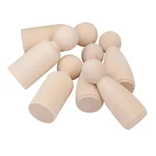 40 шт. натуральный пустой DIY деревянные люди колышки для кукол свадебный торт Топпер ремесло