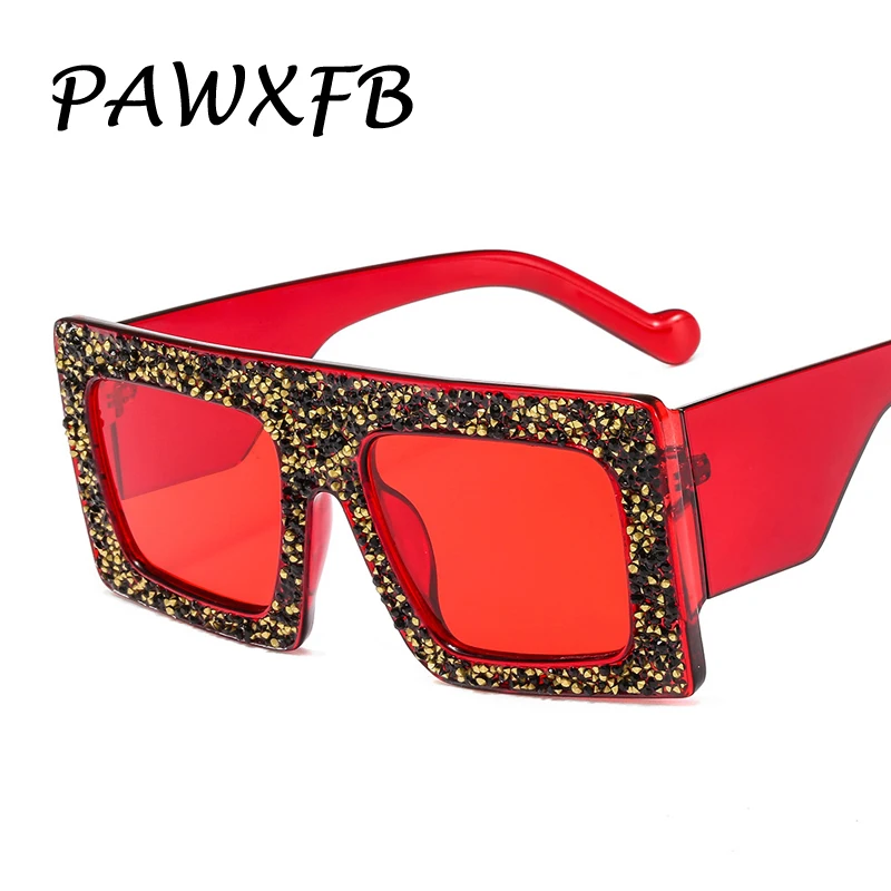 PAWXFB 2019 Vintage Diamond Frame Square Sunglasses Women New Men Sunglasses Ladies UV400 gafas de sol PAWXFB 2019 Vintage Diamond Frame Square Sunglasses Women New Men Sunglasses Ladies UV400 gafas de sol