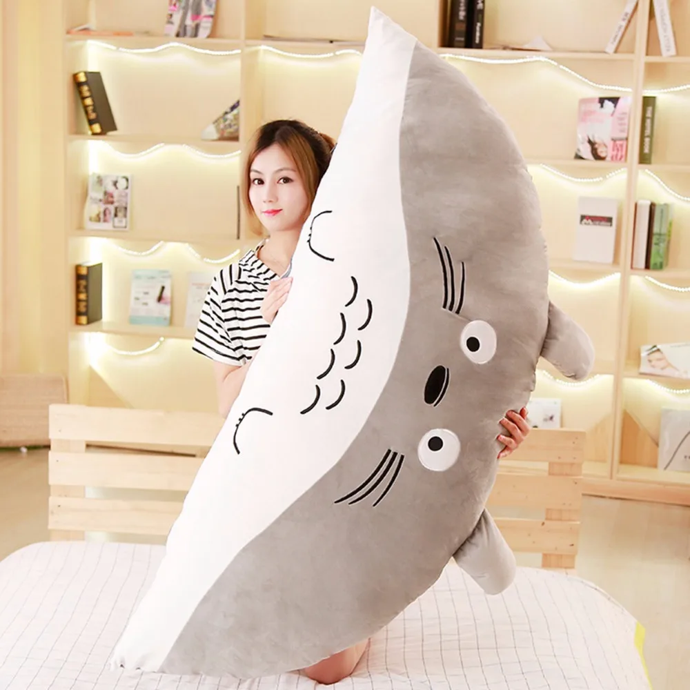 1 шт. 95 см* 45 см мультяшная Подушка Мягкая Kawaii Totoro медведь плюшевые подушки подарки на день рождения Детские Подарки для девочек украшения