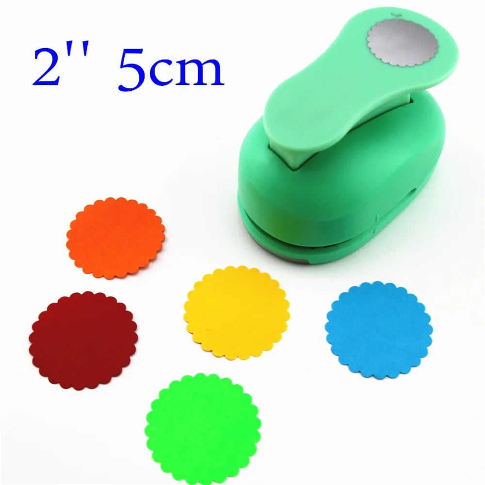 free ship large 2'' 5cm circle furador paper punches for scrapbooking