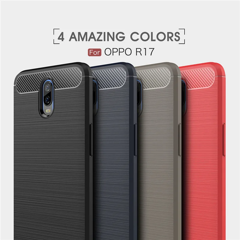 Чехол для телефона из углеродного волокна OPPO R17 чехол WolfRule мягкая задняя крышка