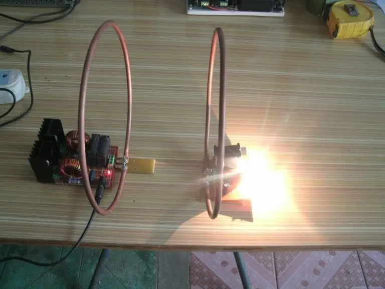 Wireless Power Energy Transmission Receiver & transmitter dc 12v 1a