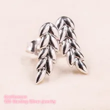 Осень стерлингового серебра 925 изогнутые зерна серьги Европейский стиль брендовые ювелирные изделия