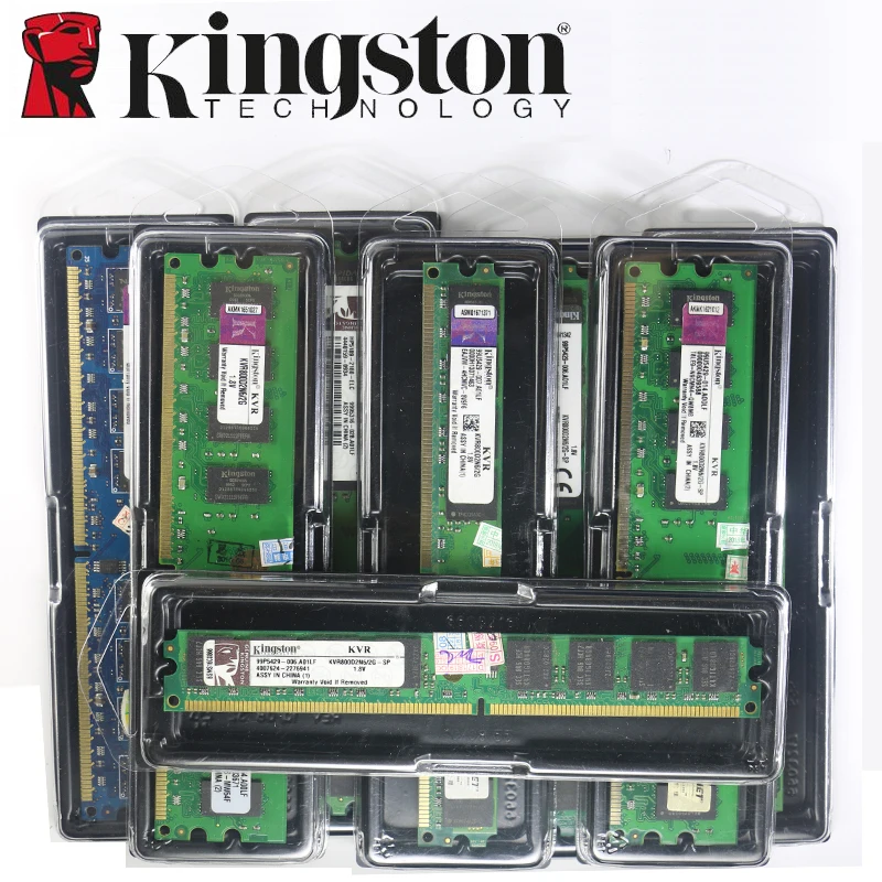 Оперативная память Kingston для ПК, модуль памяти, настольный компьютер, 1 ГБ, 2 Гб, PC2, DDR2, 4 Гб, DDR3, 8 ГБ, 667 МГц, 800 МГц, 1333 МГц, 1600 МГц, 8 ГБ, 1600