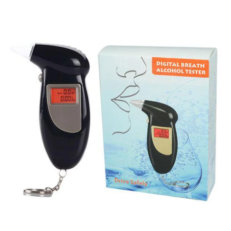 100Pcs Boxes Professional LCD Alcohol Tester Digital Alcohol Detector ...