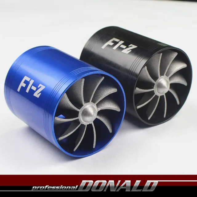 BLUE FAN JET BLADE UNIVERSAL AIR FILTER/INTAKE SUPERCHARGER/TURBO FAN