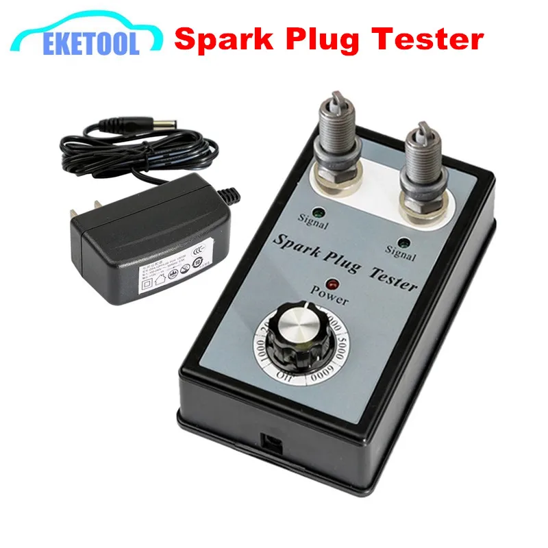 Car Styling Spark Plug Tester Adjustable Double Hole 12V Gasoline