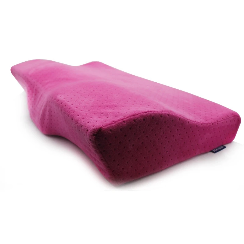 Горячая постельные принадлежности выход Бархатная подушка подушки для шеи для сна пены памяти дорожная подкладка два размера 4 цвета