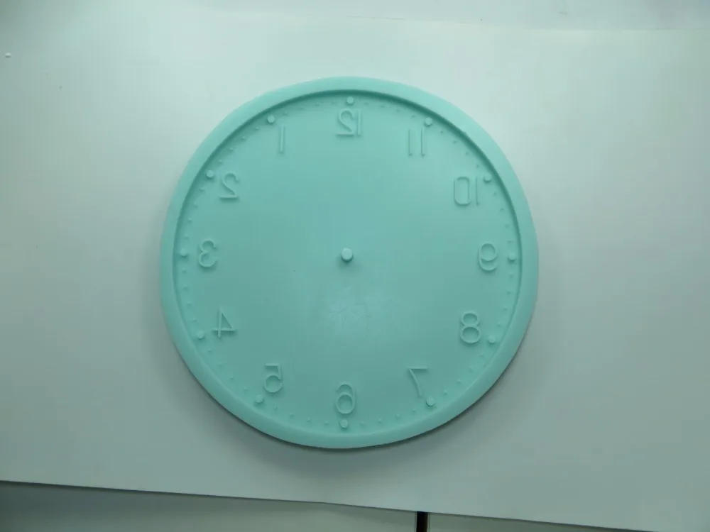 Силиконовые формы настенные часы DIY бетона настенные часы круглой формы блюдо формы Индивидуальные Сделано лоток формы для украшения дома