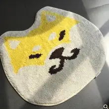 Белый Шиба собака коврик декоративные нескользящей коврики воздействия ковер pet коврик