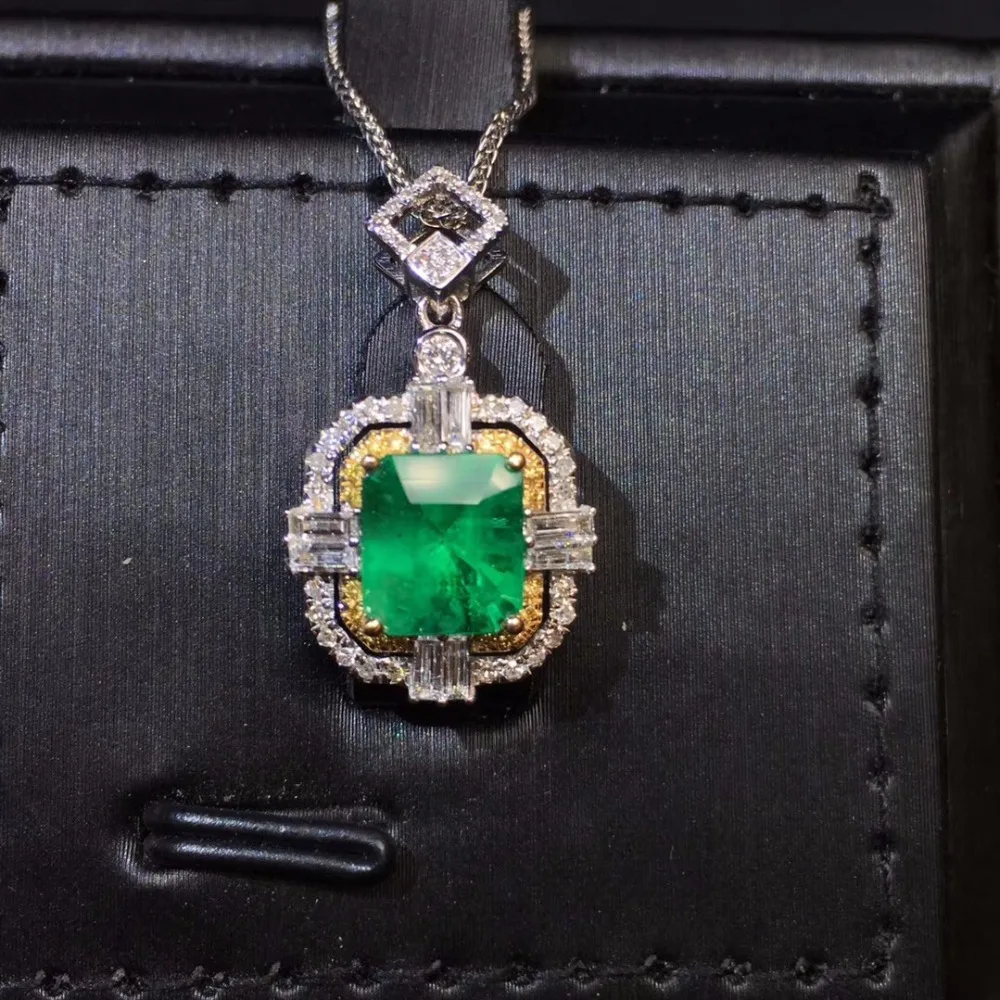 Ювелирные изделия AIGS сертификат Настоящее 18K Белое Золото AU750 натуральный